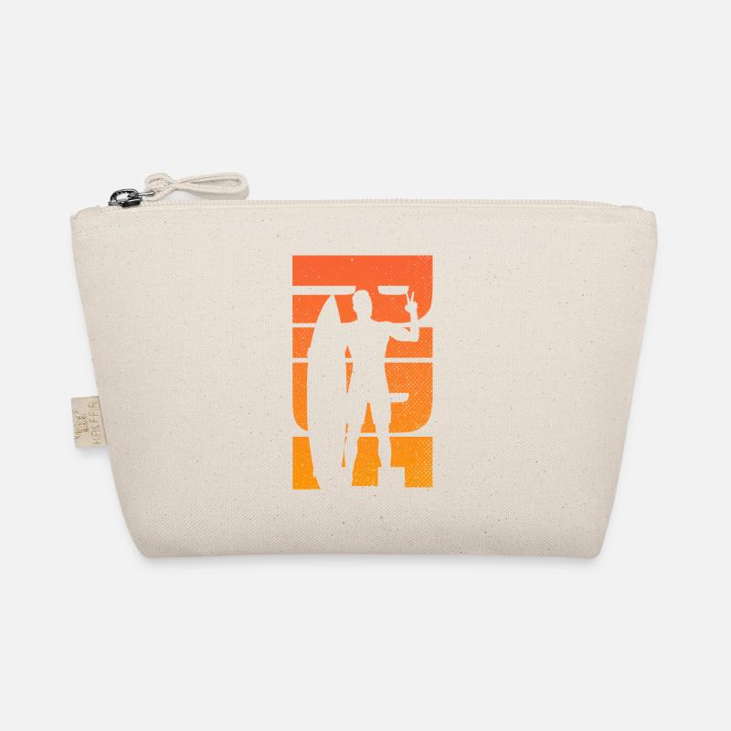 Men's Surfing Retro Ride Sunset Surfer Organic Pouch