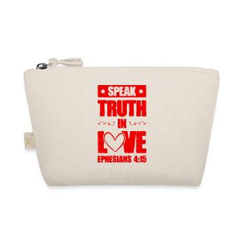 Bible Love Verses - Organic Pouch - nature - Front