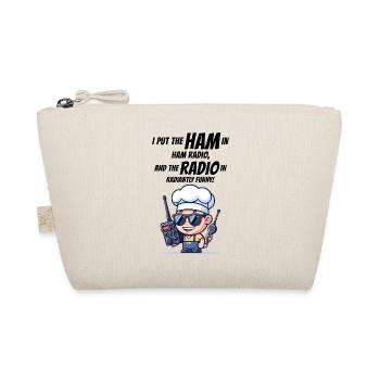 Radiantly Funny Amateur Ham Radio Operator Chef - Organic Pouch - nature - Front