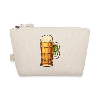Bierglas Hopfen Bier - Bio-Täschchen - Natur - Vorne