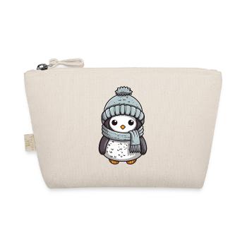 Penguin Animal Baby Comic Winter - Organic Pouch - nature - Front