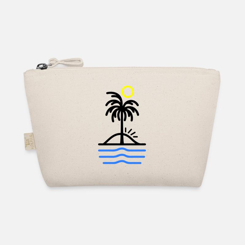 Palmen Insel Bio-Täschchen