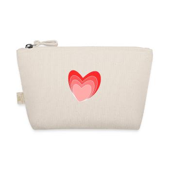 VALENTINSTAG. ICH LIEBE DICH. ICH LIEBE DICH. LIEBE. LIEBE - Bio-Täschchen - Natur - Vorne