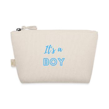 Baby Announcement Pregnancy - Boy - Surprise - Organic Pouch - nature - Front