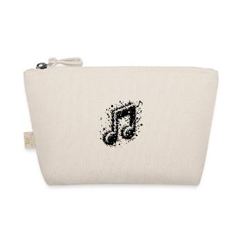 Schwingende Musik Note Splash Tattoo - Bio-Täschchen - Natur - Vorne