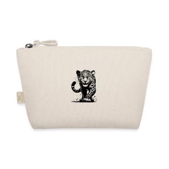 Cunning leopard hunting with spots - Organic Pouch - nature - Front