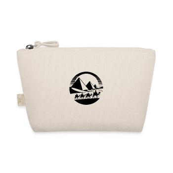 Silhouette égyptienne pyramides et caravane de chameaux - Trousse biologique - nature - Devant
