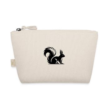 Wild Cute Squirrel Kids Drawing - Organic Pouch - nature - Front