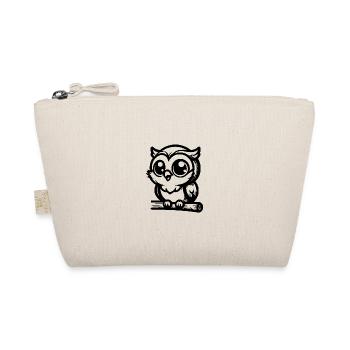 Cute Cartoon Owl for Kids Owl Motif - Organic Pouch - nature - Front