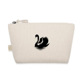 Eleganter Schwan Wasservogel Silhouette Portrait - Bio-Täschchen - Natur - Vorne