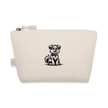 Niedlicher treuer Hund als Cartoon Illustration - Bio-Täschchen - Natur - Vorne