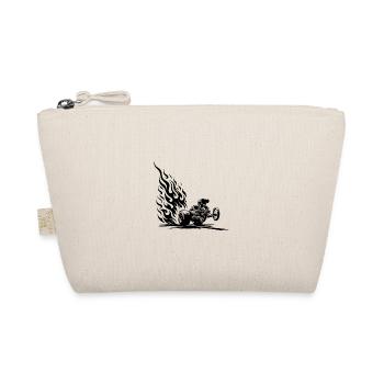 Voiture de dragster rapide avec moteur enflammé - Trousse biologique - nature - Devant