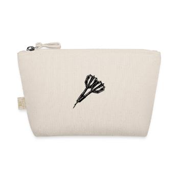 Two darts arrows in vintage look - Organic Pouch - nature - Front