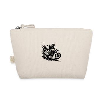 Motocross Sprung Action Piste und Dreck pur - Bio-Täschchen - Natur - Vorne