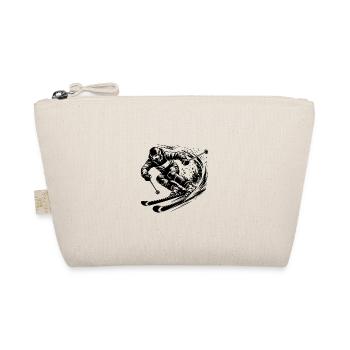 Skiing in extreme sports Style Slopes Downhill - Organic Pouch - nature - Front