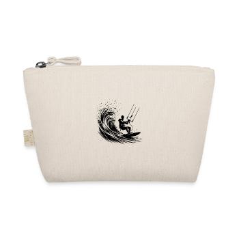 Sturm Wellen Reiter - Kite Surfing Splash Sport - Bio-Täschchen - Natur - Vorne