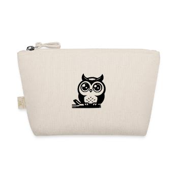 Cute cartoon owl with cute eyes - Organic Pouch - nature - Front