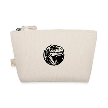Gefährlich Grinsender Raptor Tattoo Logo Style - Bio-Täschchen - Natur - Vorne
