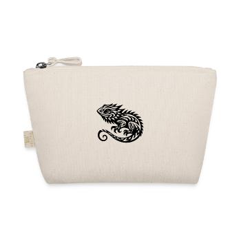 Bearded Dragon Tribal Tattoo Dragon Disguise - Organic Pouch - nature - Front