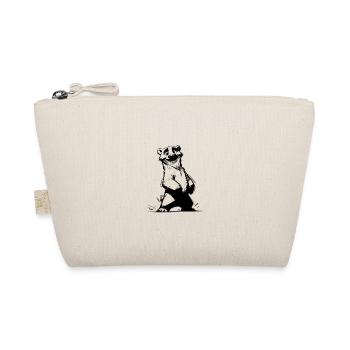 Cute bear comic darling with cuddle factor - Organic Pouch - nature - Front