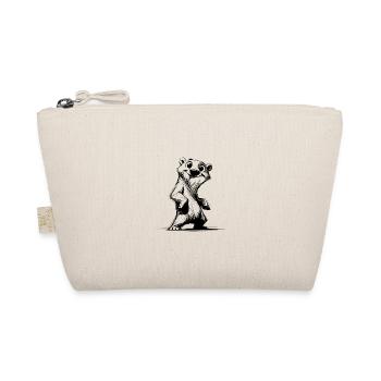 Cuteness Meets Pencil Polar Bear Sketch - Organic Pouch - nature - Front