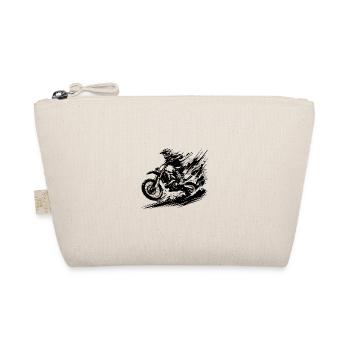Motocross Action mit Schmutz und Staub - Bio-Täschchen - Natur - Vorne