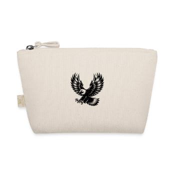 Majestic Mighty Eagle in Attack Flight - Organic Pouch - nature - Front