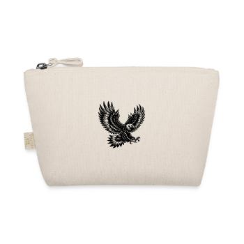 Aigle aux ailes déployées en mouvement - Trousse biologique - nature - Devant