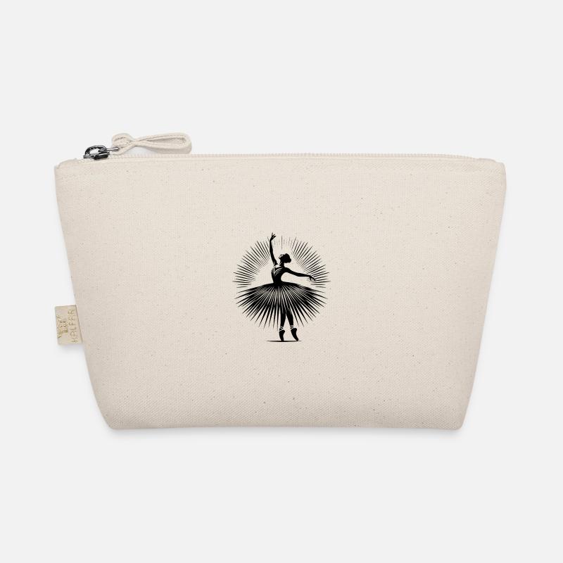 Graceful ballet dancer in perfect dance pose Organic Pouch