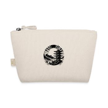 Japanese tradition with mountains in the background - Organic Pouch - nature - Front