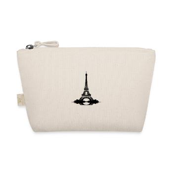 My heart beats in the Eiffel Tower Beat of Paris - Organic Pouch - nature - Front