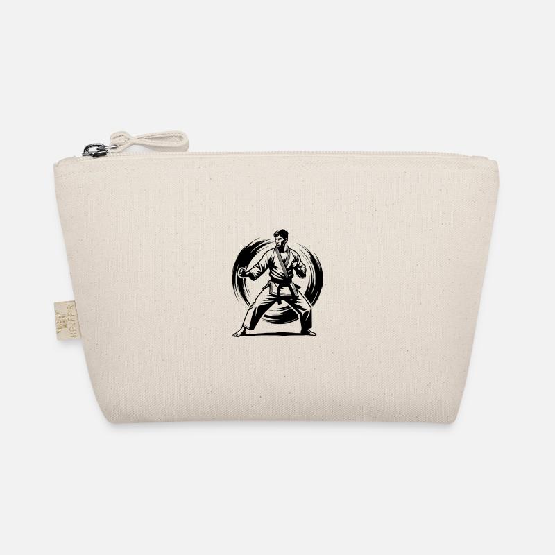 Perfect Karate Pose Masterful Martial Art Organic Pouch