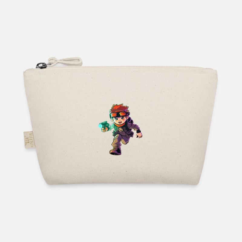 Cool Laser Tag Pro Illustration & Action Graphic Organic Pouch