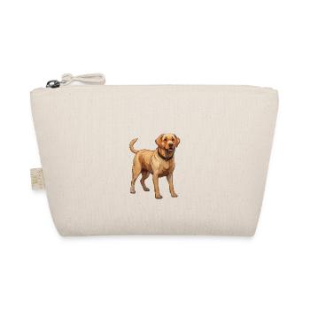 Golden Retriever Illustration Retrieving Dog - Organic Pouch - nature - Front