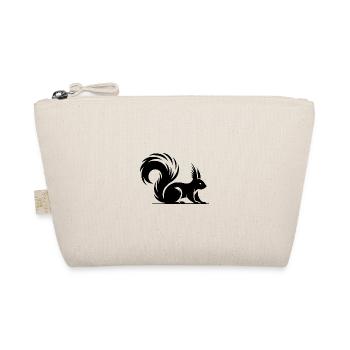 Squirrel Tattoo Style Drawing - Organic Pouch - nature - Front