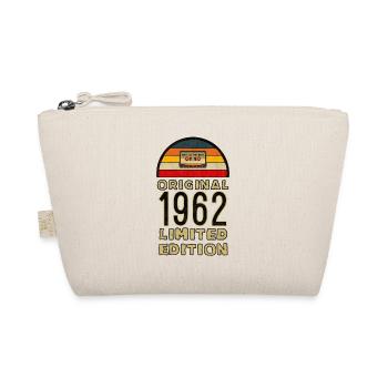 1962 Vintage Jahrgang Geburtstag Retro Geschenk - Bio-Täschchen - Natur - Vorne