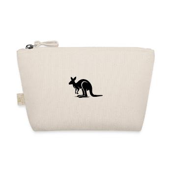 Majestic kangaroo in minimalist shape - Organic Pouch - nature - Front