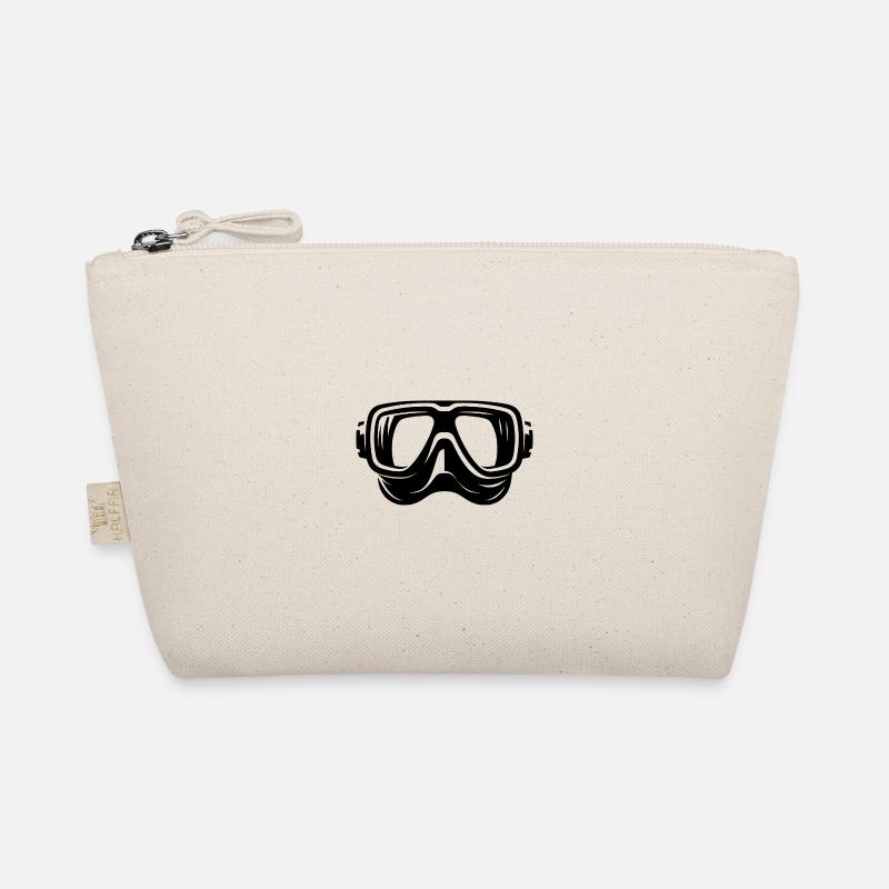 Simple Diving Goggles Logo Style Organic Pouch