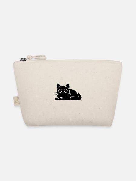 Unschuldige Katze Humor Katzen Zeichnung - Bio-Täschchen - Natur - Vorne