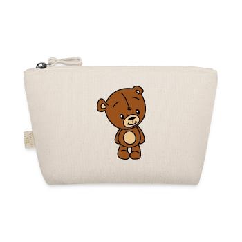 Teddy Bear Cuddly Toy - Organic Pouch - nature - Front