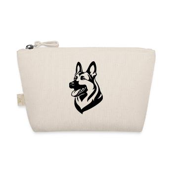 Tête de chien de berger allemand - Trousse biologique - nature - Devant