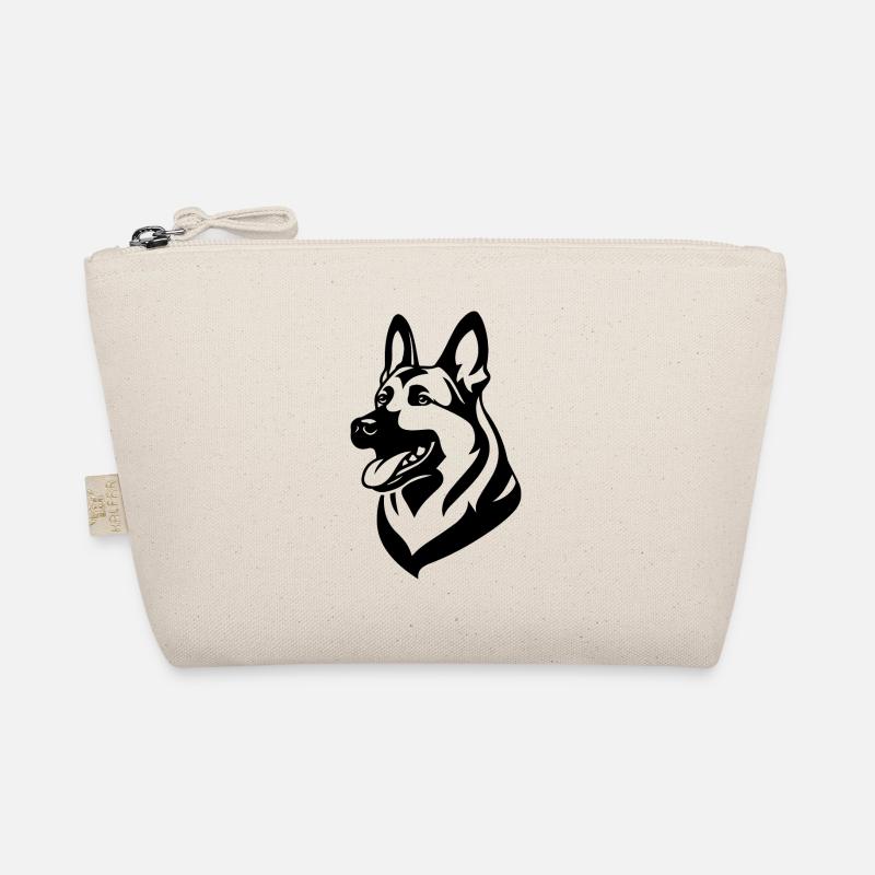 Schäferhund Hund Hundekopf Bio-Täschchen