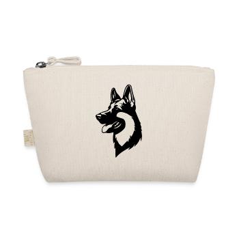 Tête de chien de berger allemand - Trousse biologique - nature - Devant
