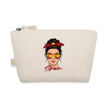 Spanish Girl Woman Flag Spain - Organic Pouch - nature - Front