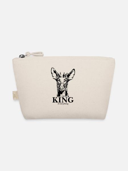 Pharaoh Dog King of Everything Saying Dogs - Organic Pouch - nature - Front
