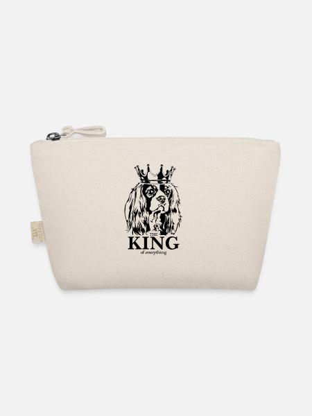 Cavalier King Charles Spaniel King Dogs Wilsigns - Organic Pouch - nature - Front