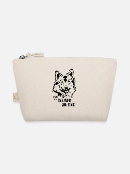 Loved by an Icelandic Sheepdog Hunde Wilsigns - Bio-Täschchen - Natur - Vorne