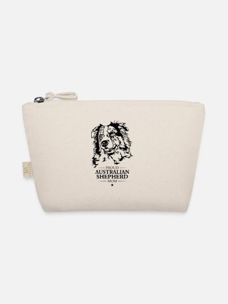 Australian Shepherd Mom Dog Dog Wilsigns - Organic Pouch - nature - Front