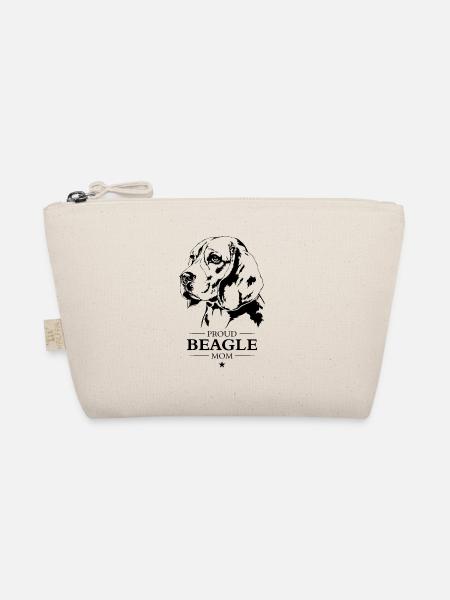 Beagle Mom Hunde Hund Wilsigns - Bio-Täschchen - Natur - Vorne