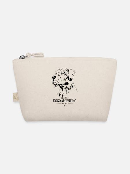 Dogo Argentino Mom Dog Dog Wilsigns - Organic Pouch - nature - Front